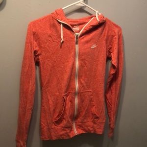 Nike lightweight zip-up jogging sweatshirt (S)